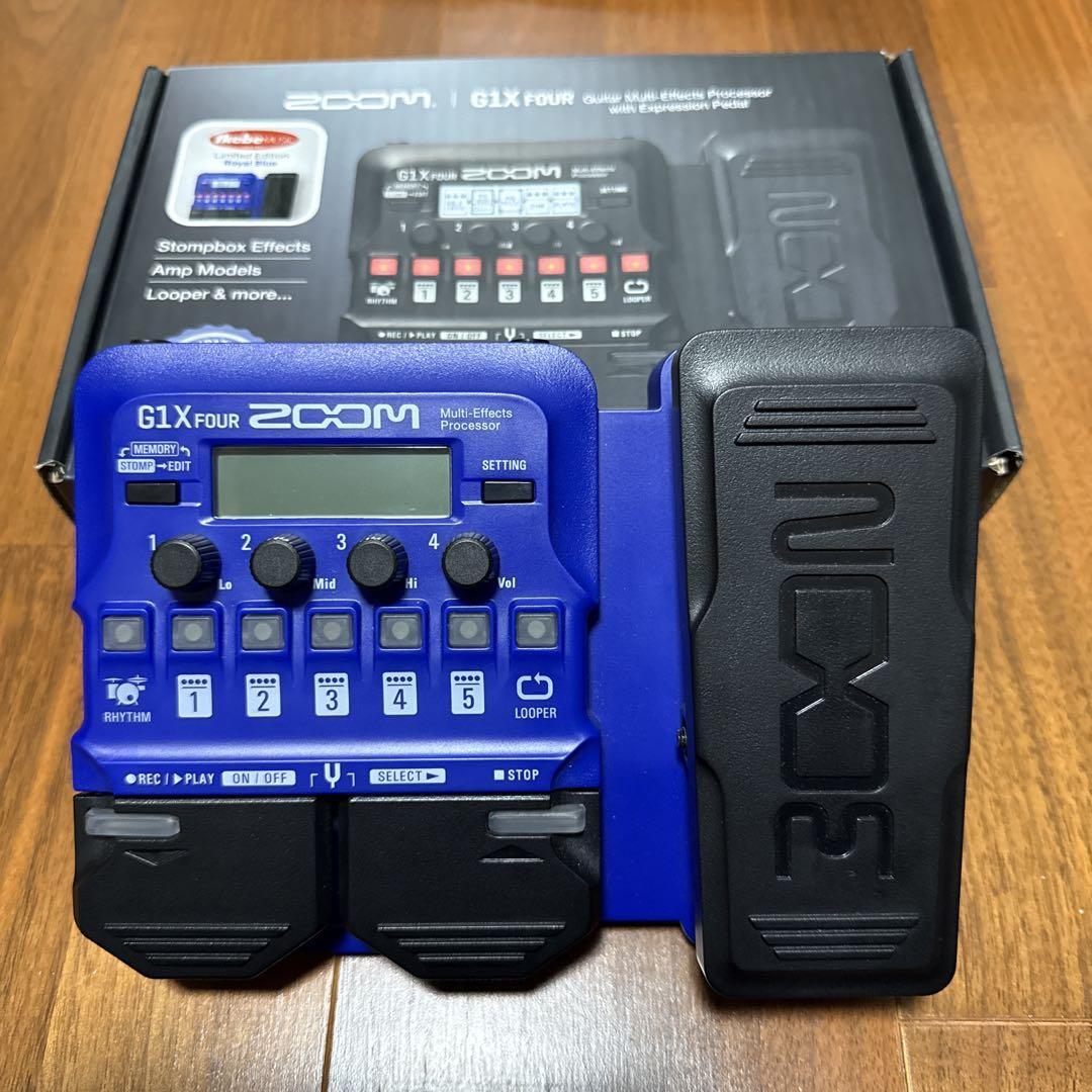 【希少品】ZOOM ズーム G1X FOUR 限定カラー イケベ限定 マルチエフェクター エレキギター拍卖