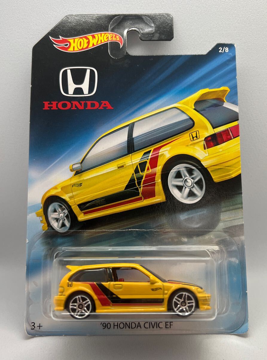 ホットウィール ホンダ アニバーサリー シビック EF イエロー 黄 Hotwheels HONDA CIVIC EF '90 ミニカー 拍卖
