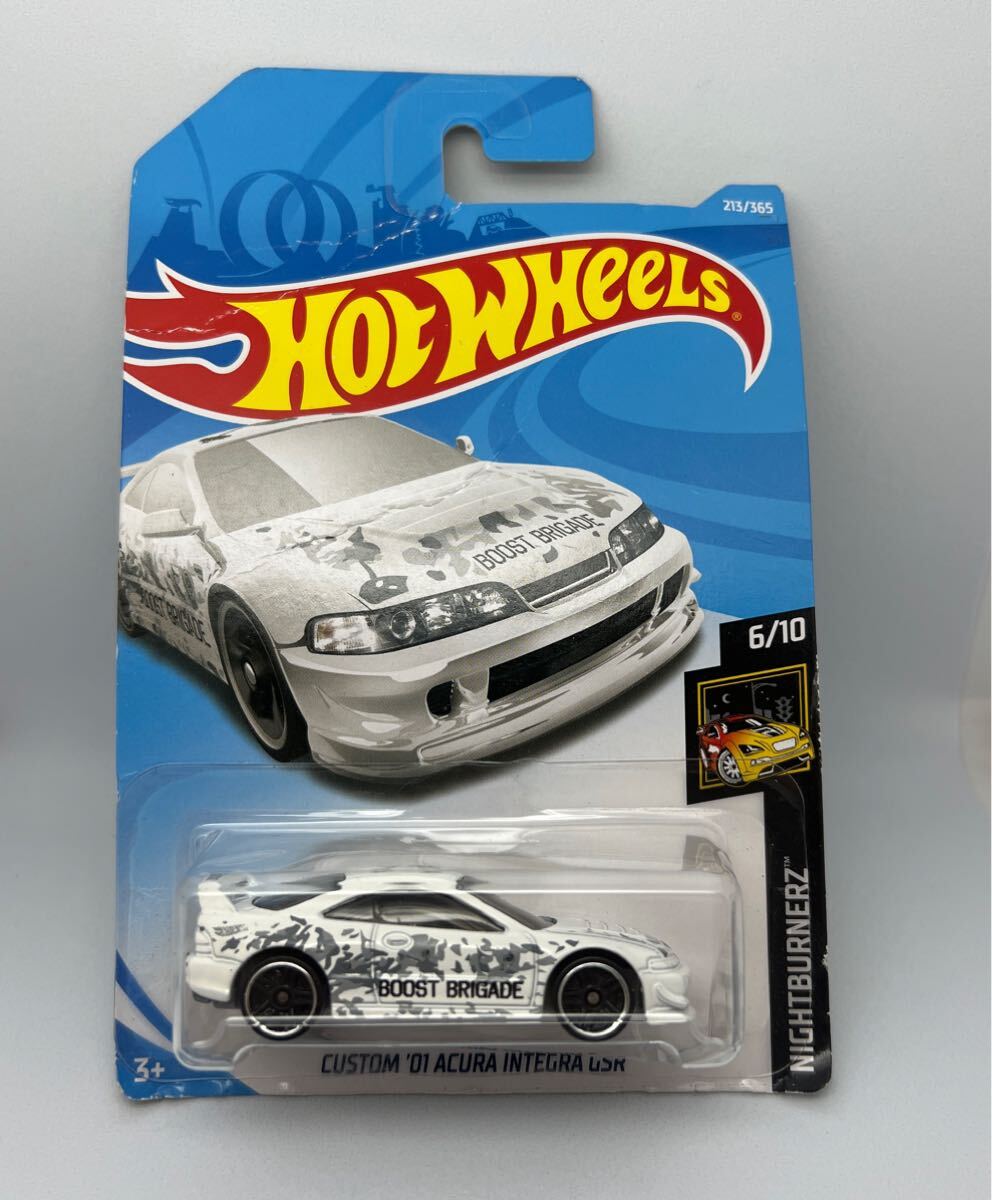 ホットウィール カスタム アキュラ インテグラ 白 ホワイト CUSTOM '01 ACURA INTEGRA GSR BOOST BRIGATE ミニカー拍卖