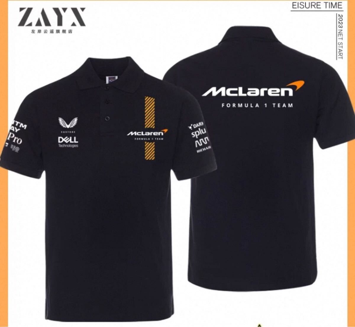McLaren FORMULA1 TEAM ポロシャツ 半袖S〜3XL サイズ選択可拍卖