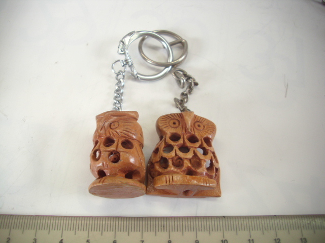 キーホルダー■木製 ふくろう■/#5605拍卖