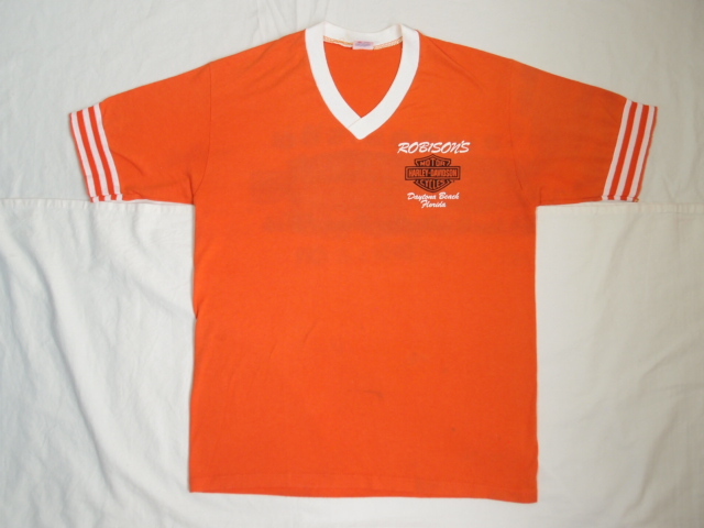 80'S~90'S ヴィンテージ HARLEY DAVIDSON ROBISON'S Tシャツ / 80年代 90年代 ハーレー ロビソン ラッセル ボディ拍卖