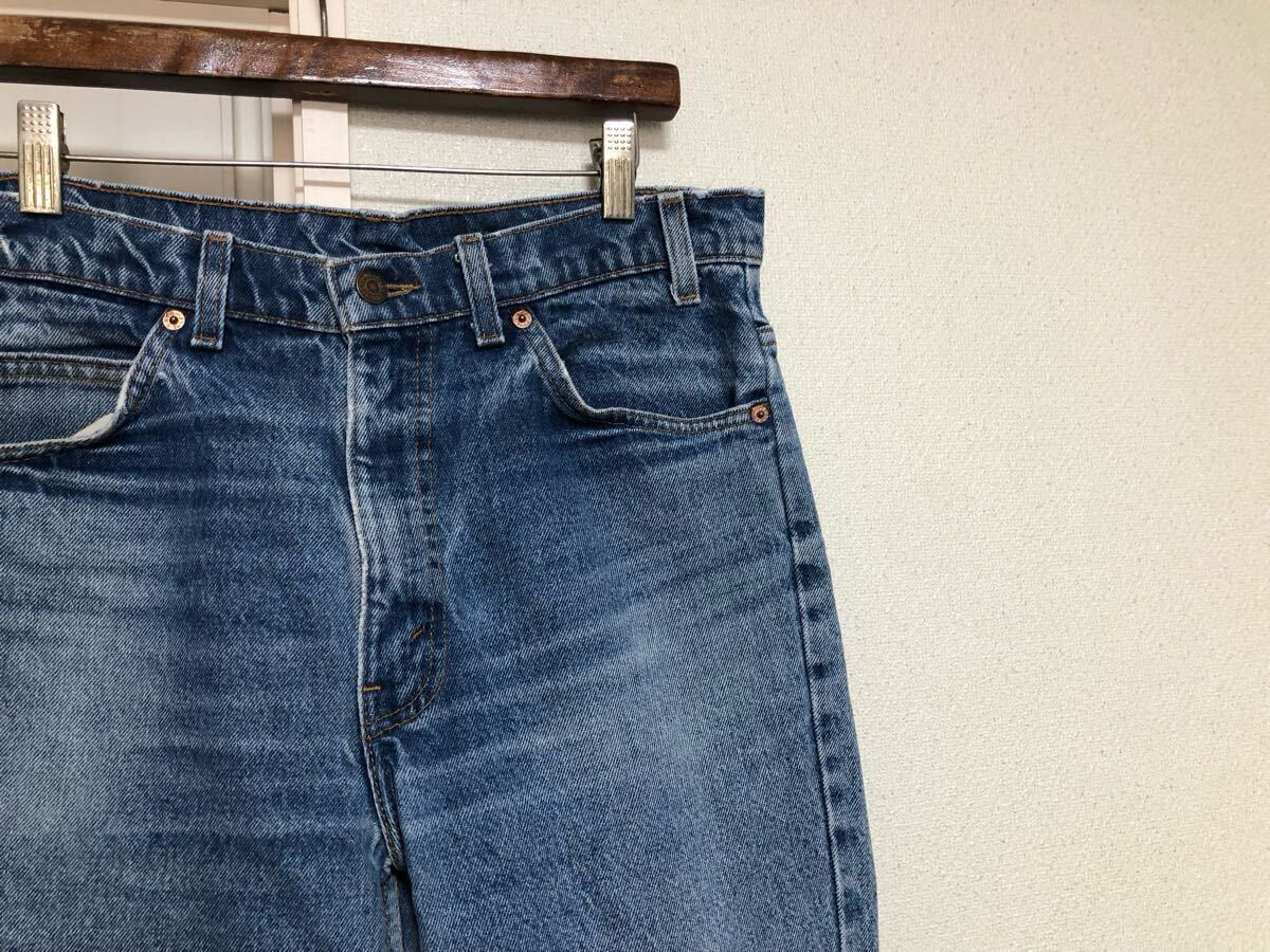 80s90sヴィンテージMADE IN USA アメリカ製リーバイス517デニムパンツ575工場 実測W86cmL73cmリペアありケアタグ欠損拍卖