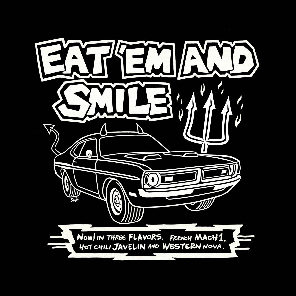■STREET DEMON Tシャツ■XLサイズ(ブラックxホワイト)アメリカ アメ車 ダッジ デ-モン モパ- MOPAR DODGE 拍卖