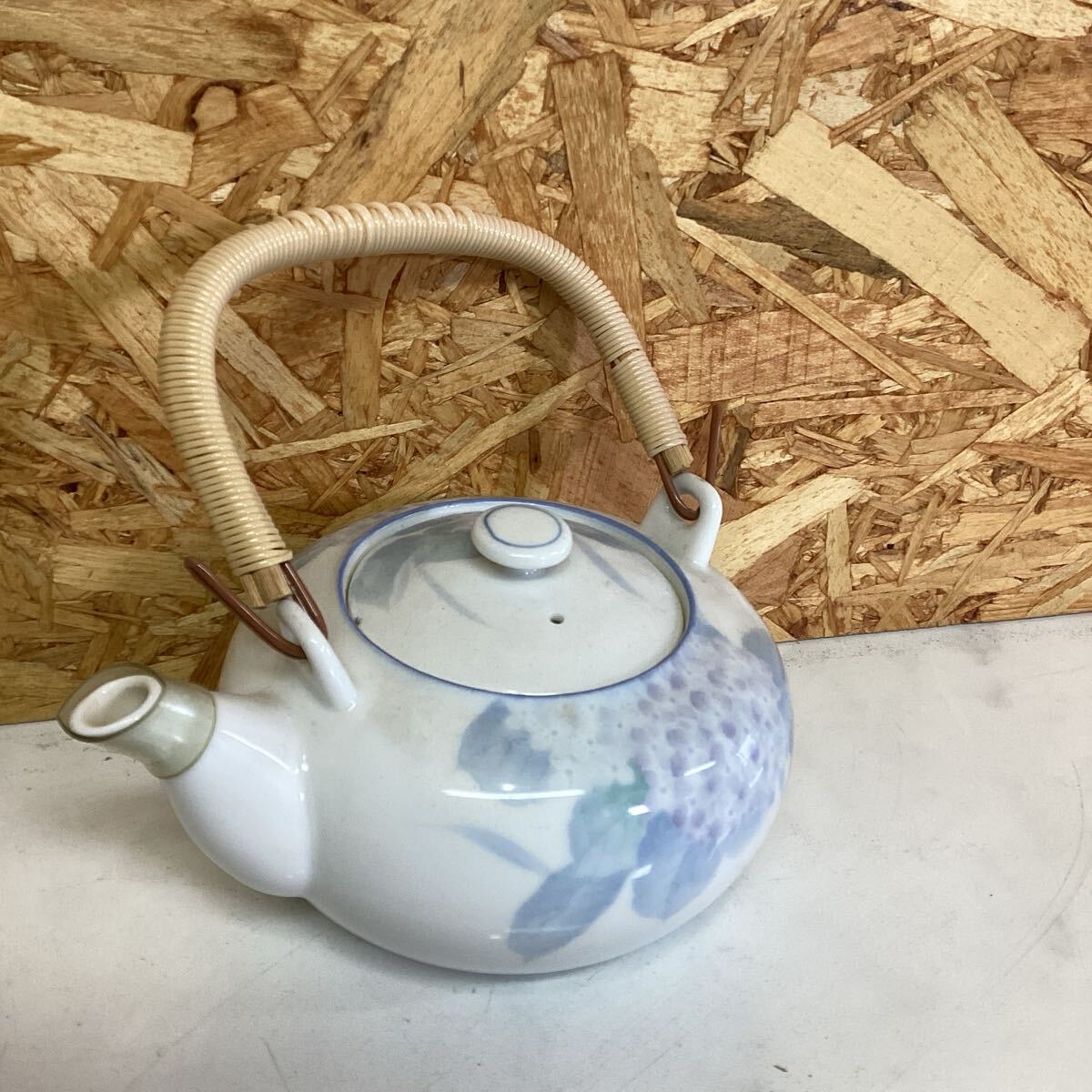 光峰 陶器 急須 紫陽花 和食器 シンプル 昭和レトロ 可愛い(に29)拍卖