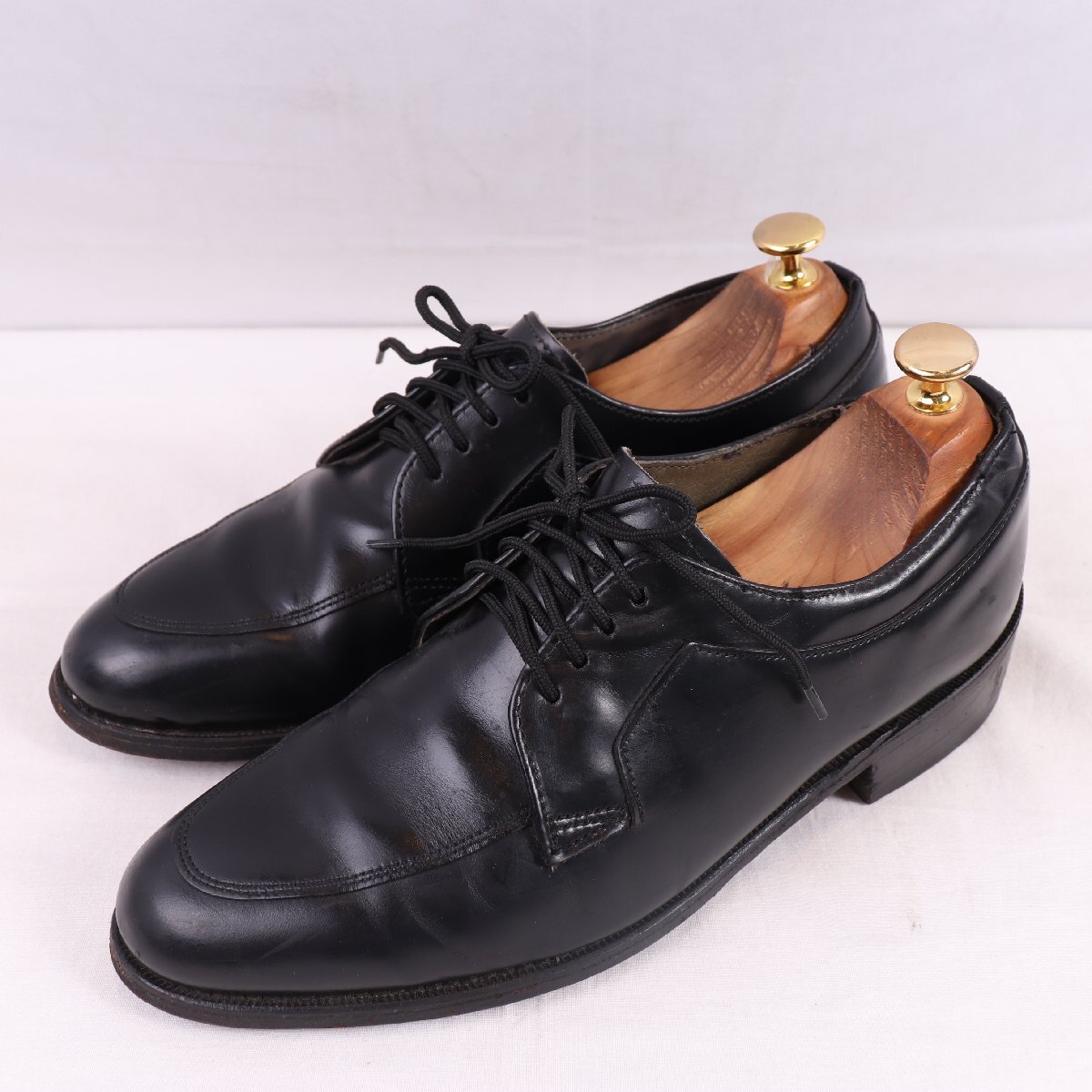 USA製 デクスター US 8 / 26.0cm 位 Uチップ 黒 ブラック レザー 本革 DEXTER ドレスシューズ メンズ ヴィンテージ 中古 古着 ds5231拍卖