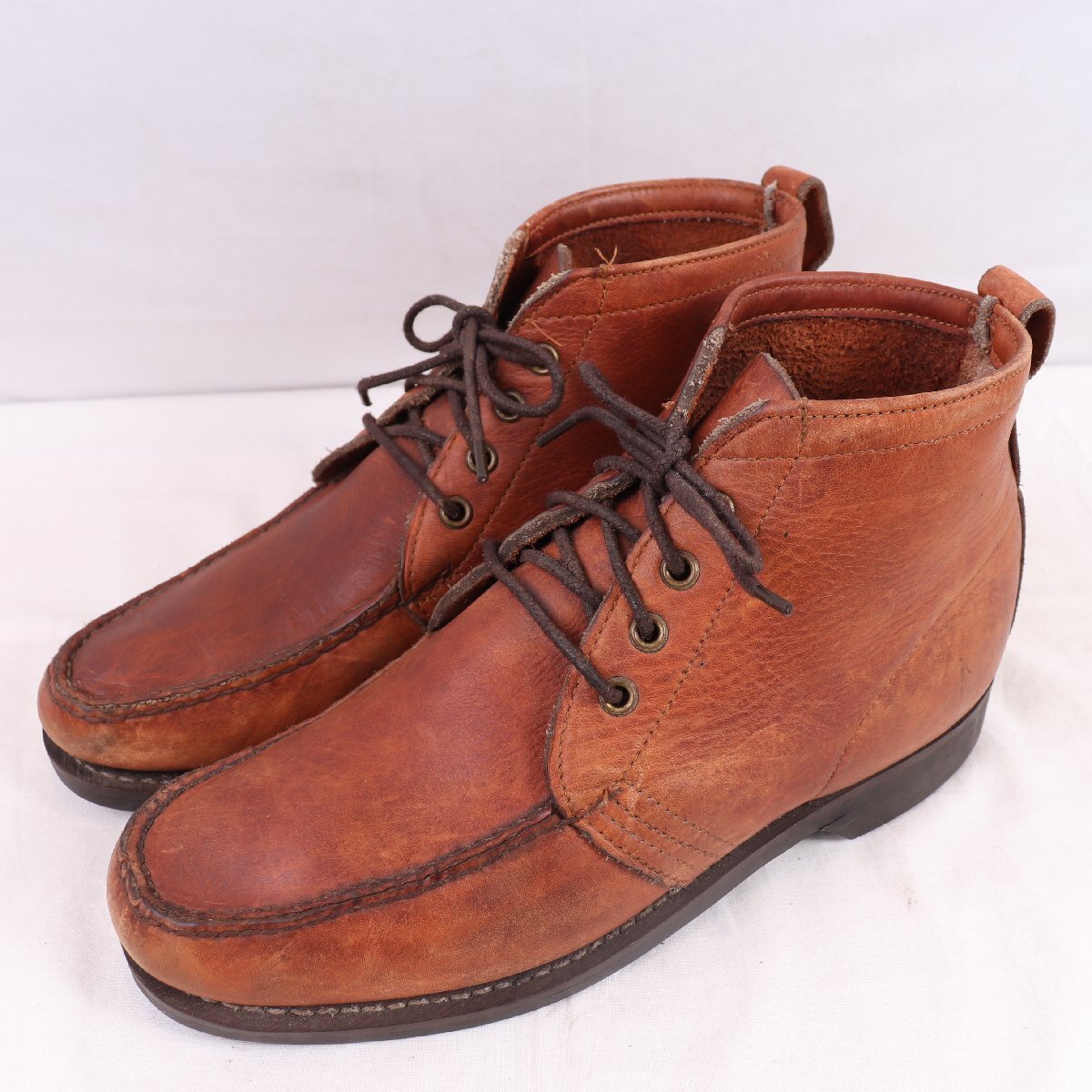 USA製 GOKEY 9.5 D/ 27.5cm 位 ゴーキー チャッカ モカシン モック ブラウン 茶 アメリカ製 メンズ 古着 中古 eb1763拍卖