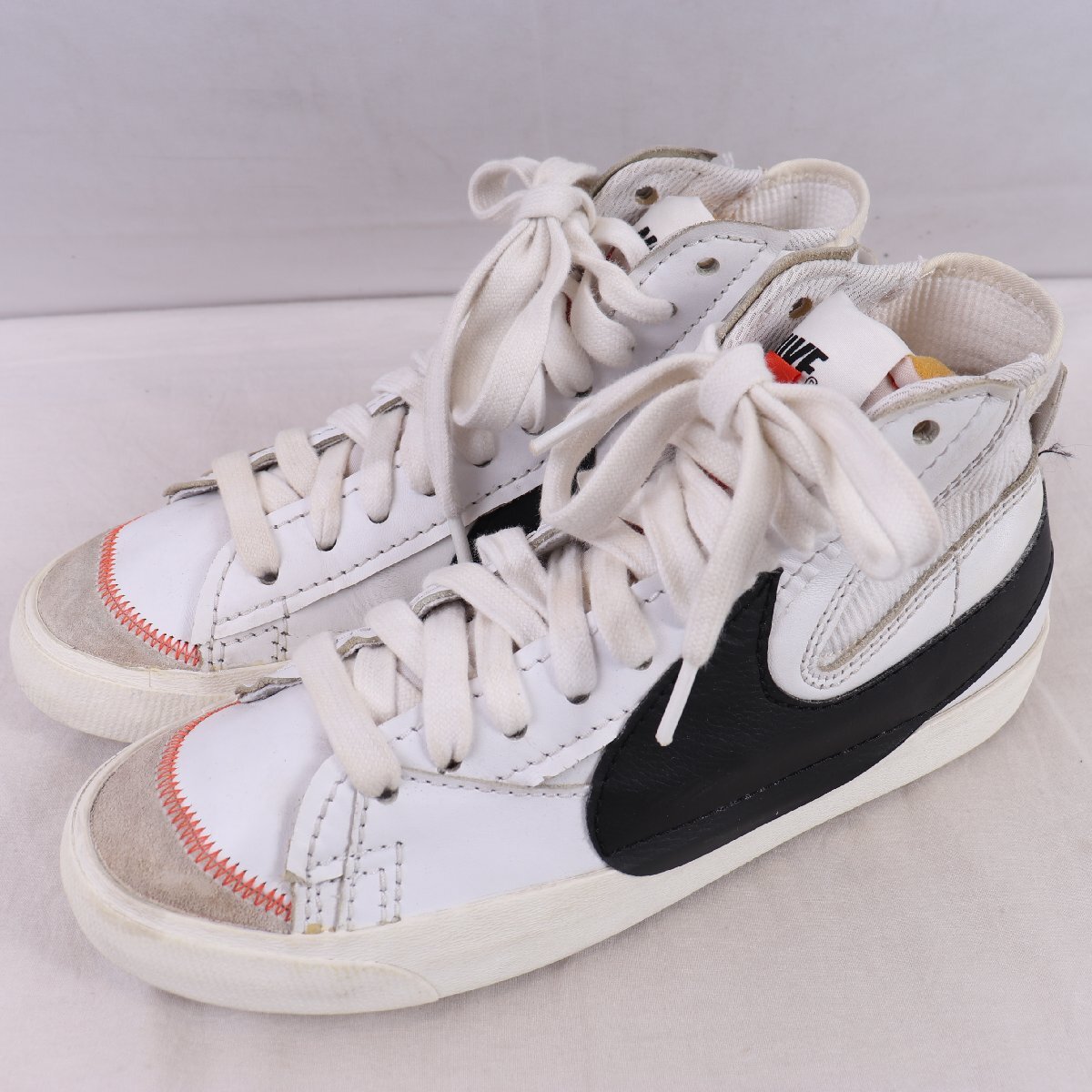 BLAZER MID '77 JUMBO 28.0cm/NIKE ブレザー ミッド '77 ジャンボ ナイキ 古着 中古 白 ホワイト 黒 グレー メンズ スニーカー xx8909拍卖
