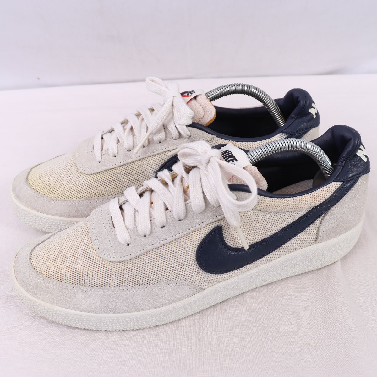 KILLSHOT OG SP 27.5cm/NIKE キルショット ナイキ 古着 中古 ライトグレー 白 紺 メンズ スニーカー xx8936拍卖