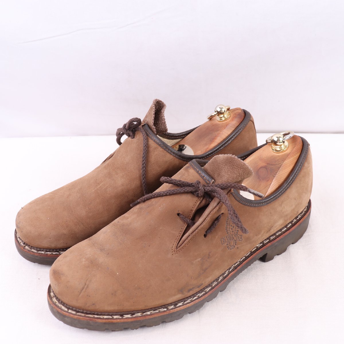 MEINDL マインドル 28.0cm-28.5cm 位 ドイツ靴 スエード 本革 チロリアンシューズ ヌバック メンズ ドレス 中古 古着 ds5248拍卖