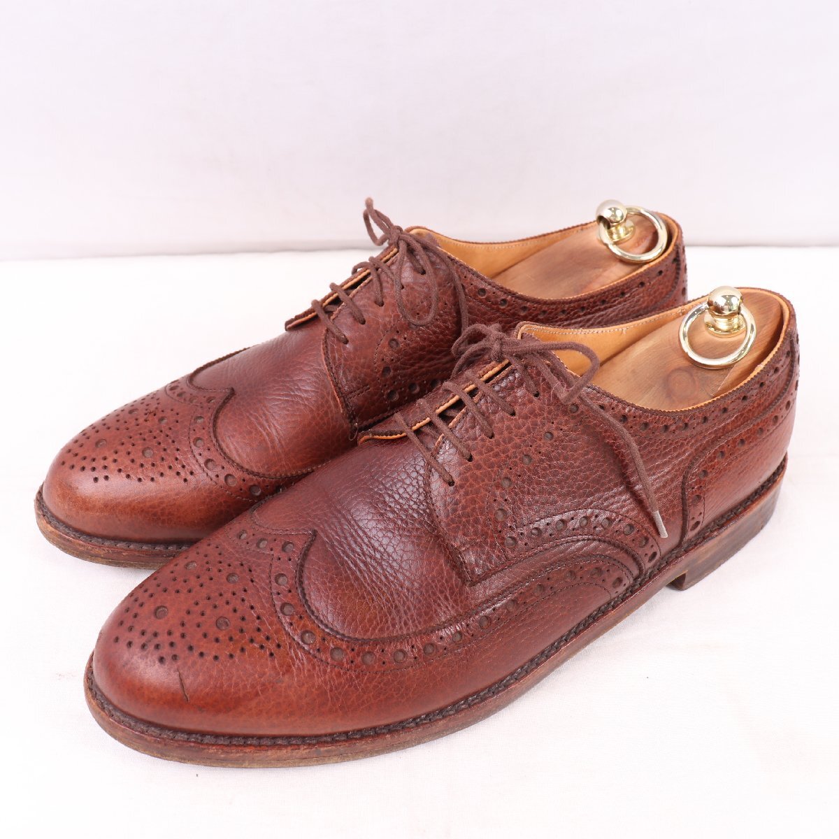 Ludwig Reiter 9 1/2 / 27.5cm 位 ルーディックライター ウィングチップ 内羽根 ブラウン オーストラリア 茶 メンズ ドレス 中古 ds5257拍卖
