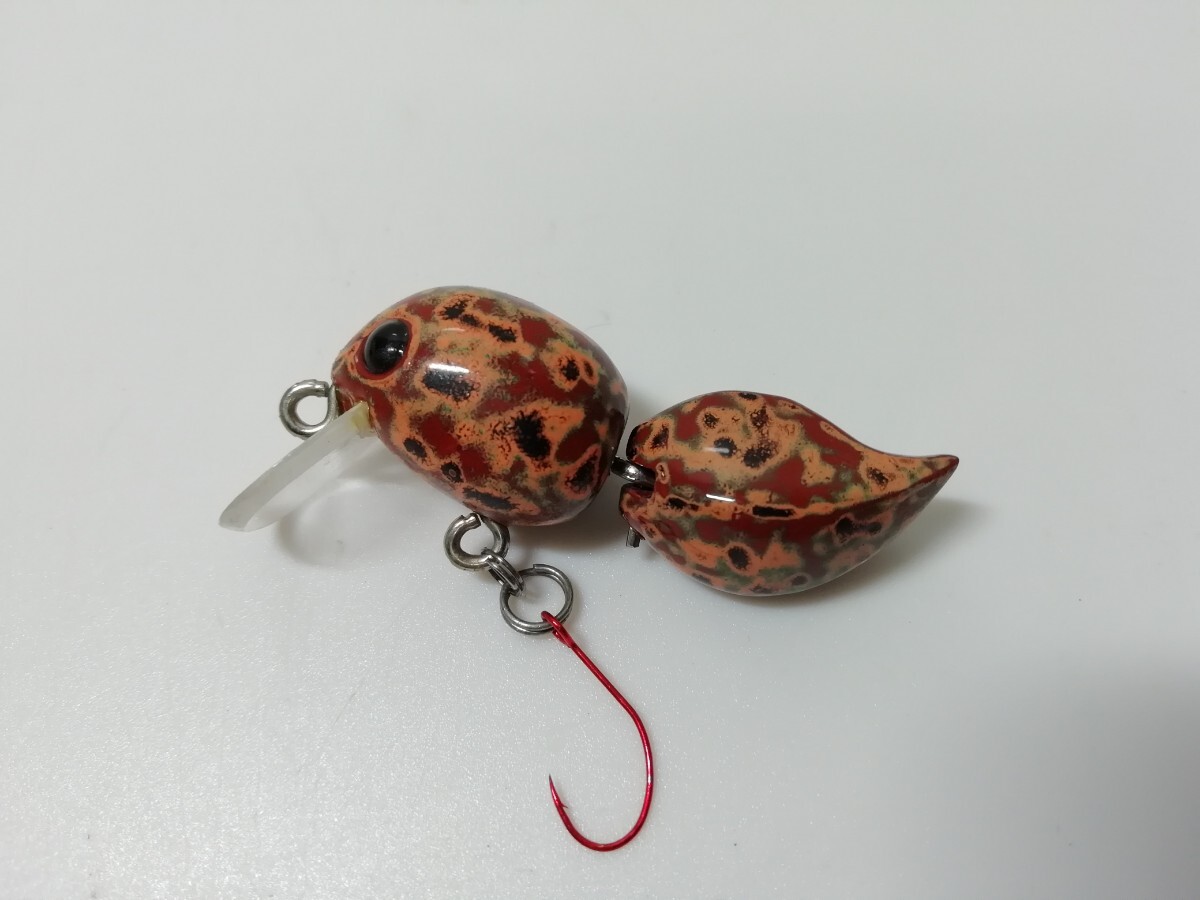 ② 激レア? 詳細不明 MJルアー MJルアー日記 ハンドメイド オタマジャクシ ウッド製 検 道楽 漆 ZEAL リプライ バルサ50 フロッグ拍卖