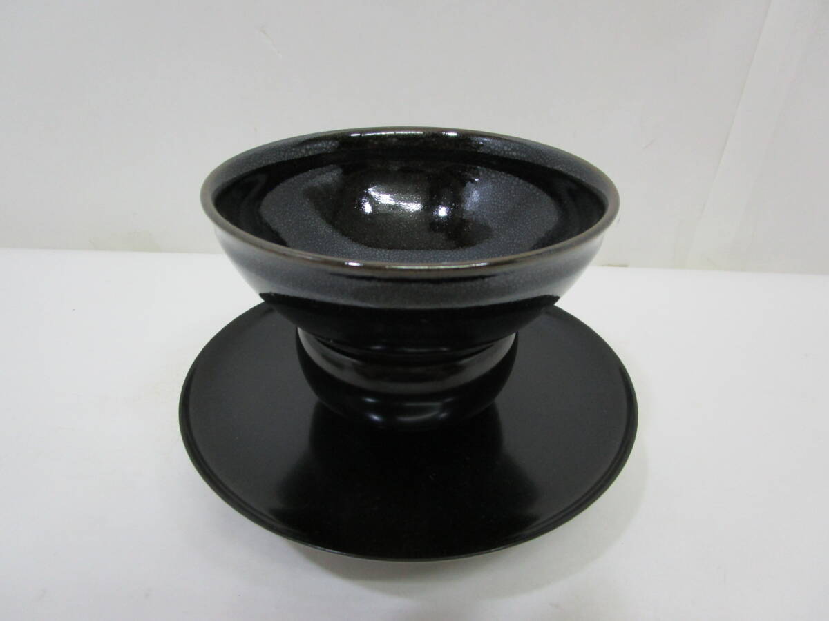 『台天目』京焼・天目茶碗・樹脂羽 天目台揃 箱無拍卖