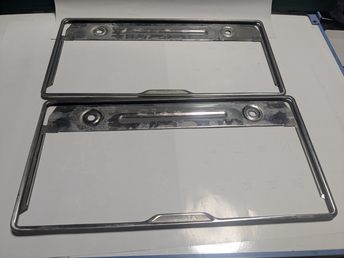 トヨタ純正OPナンバーフレームAGX71マークⅡクレスタAE86レビントレノソアラブ4クラウンセリカハチマルヒーロー高速有鉛ハチマルヒーロー拍卖