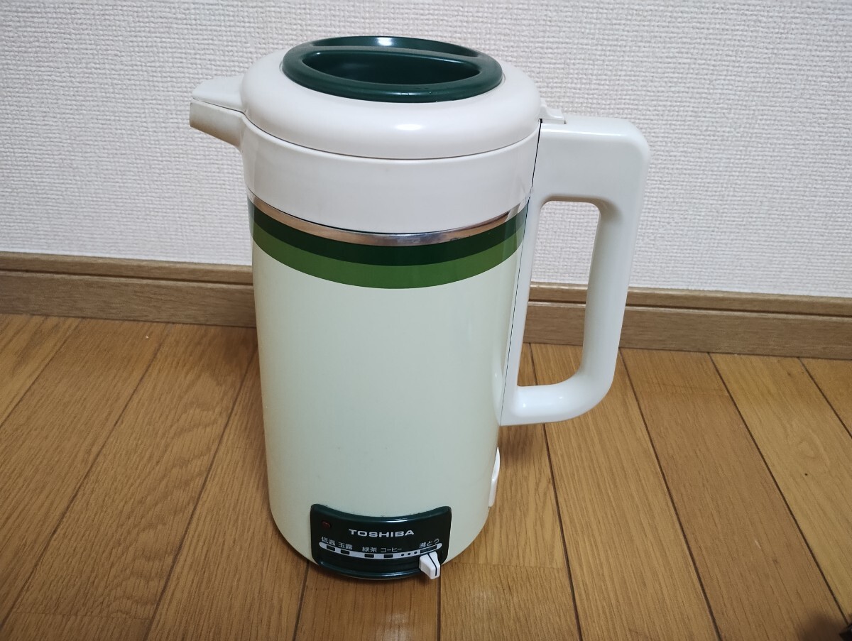 全国送料無料!東芝電気ポット 昭和レトロ 通電動作確認済み拍卖