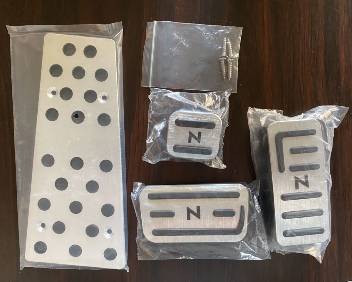 新品 本田車用 ペダル4点セット N BOX ONE WGN VANペダルカバー拍卖