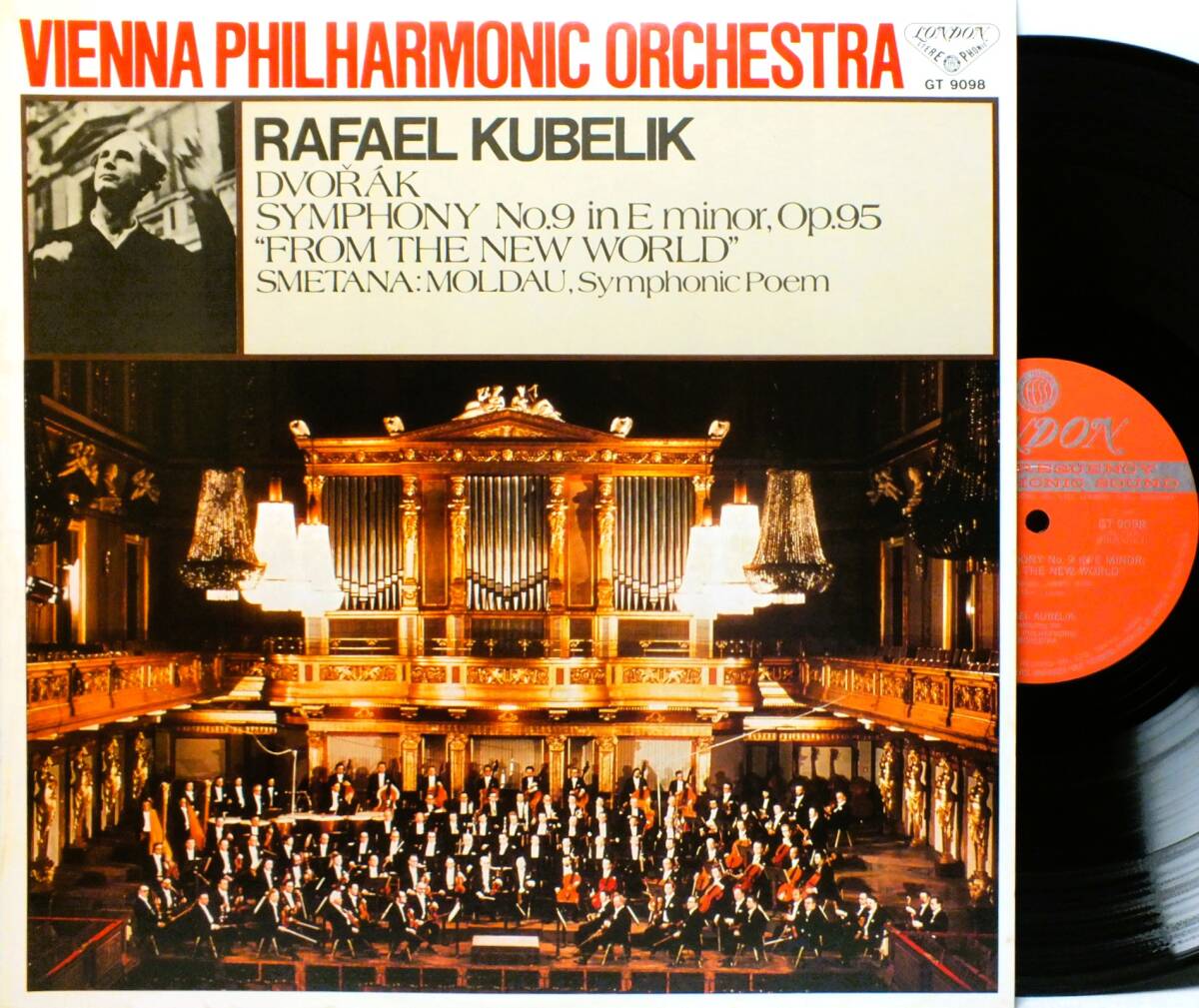 LP GT 9098 ラファエル・クーベリック スメタナ モルダウ ドヴォルザーク 新世界から ウィーン・フィル【8商品以上同梱で送料無料】2505拍卖
