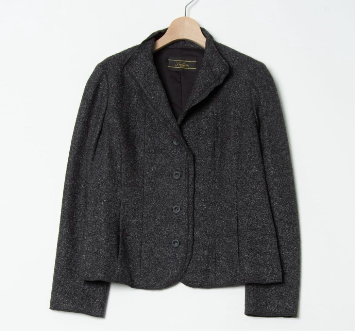 価格7万円程●Leilian レリアン ジャケット シルク混 レディースL相当拍卖