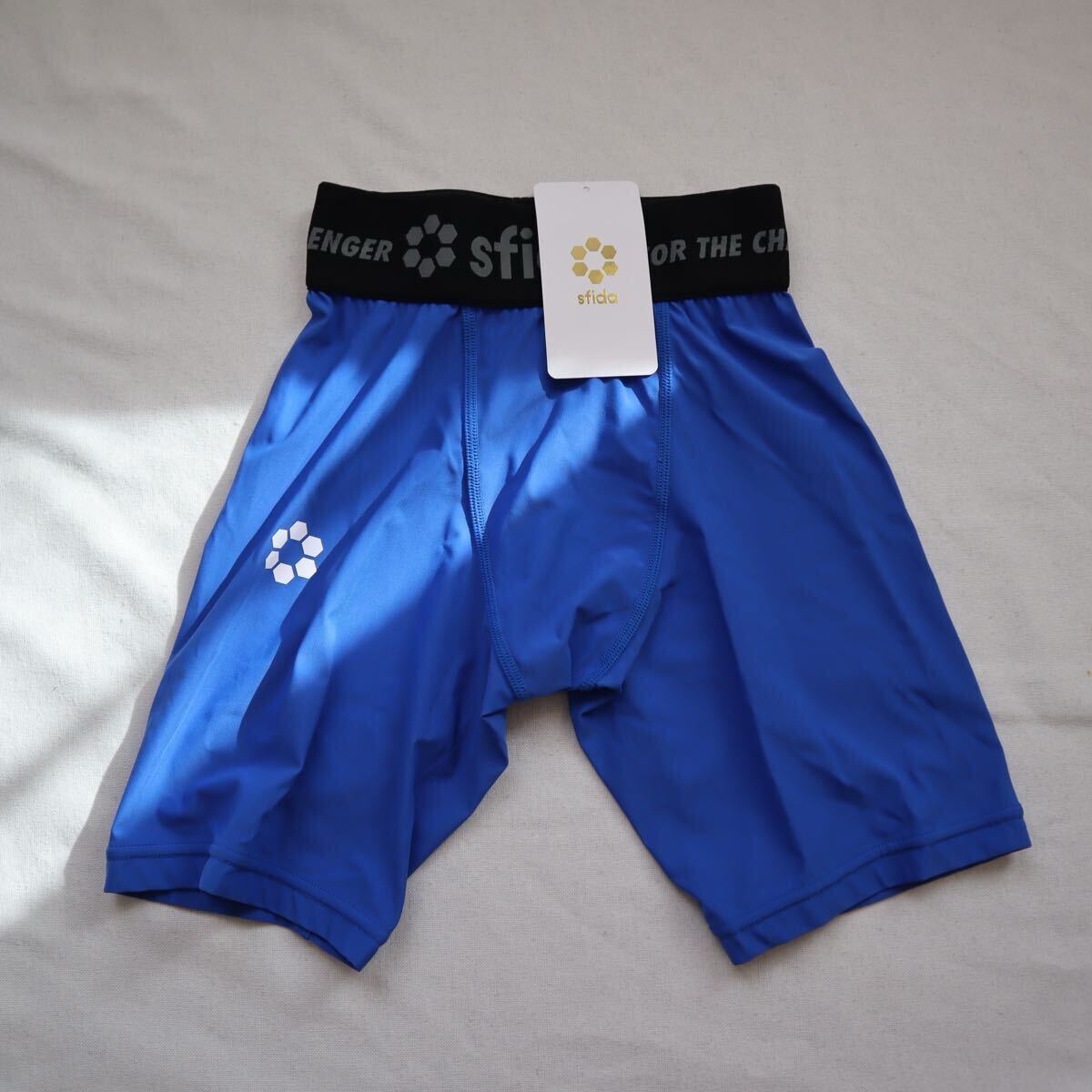 スフィーダ(SFIDA)(キッズ)ジュニア サッカー フットサル BP コンプレッションベースレイヤーハーフタイツ SA-21828JR BLU ジュニア140拍卖