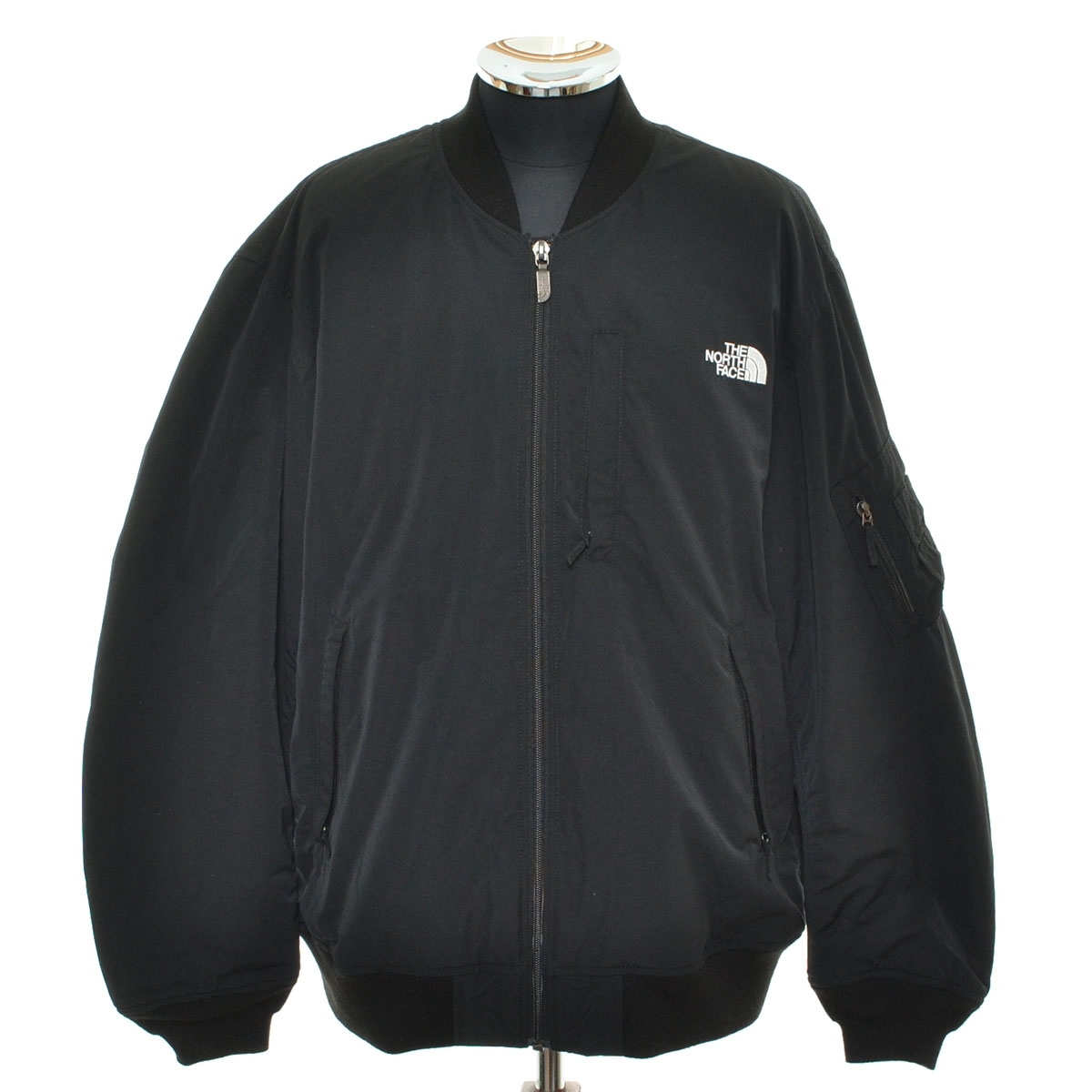 ●547899 THE NORTH FACE ノースフェイス ●フライトジャケット 中綿 MA-1 Insulation Bomber Jacket NY82334 サイズXL メンズ ブラック拍卖