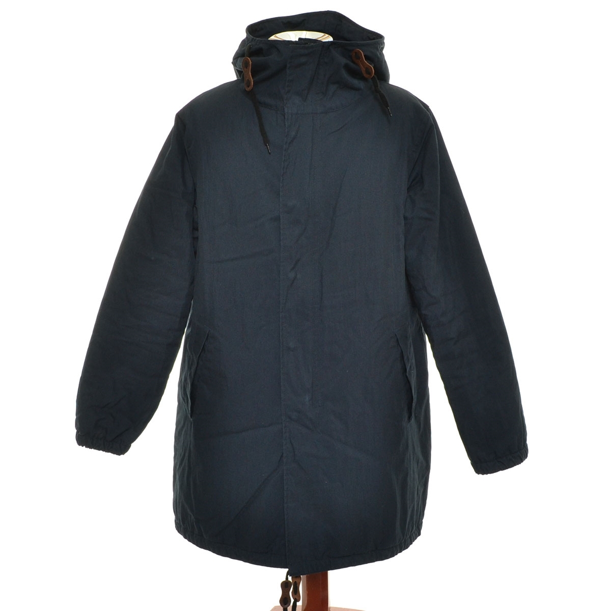 〇535552 Kelen ケレン ○モッズコート 中綿入り サイズ38 メンズ ネイビー拍卖