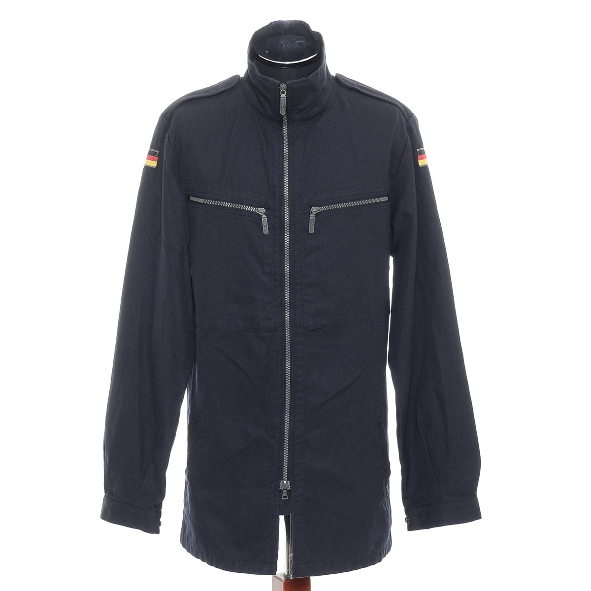 ●543870 MILITARY ミリタリー ●ミリタリージャケット ドイツ軍 MARQUARDT SCHULZ 8415-12-318-0447 ririジッパー メンズ ネイビー拍卖