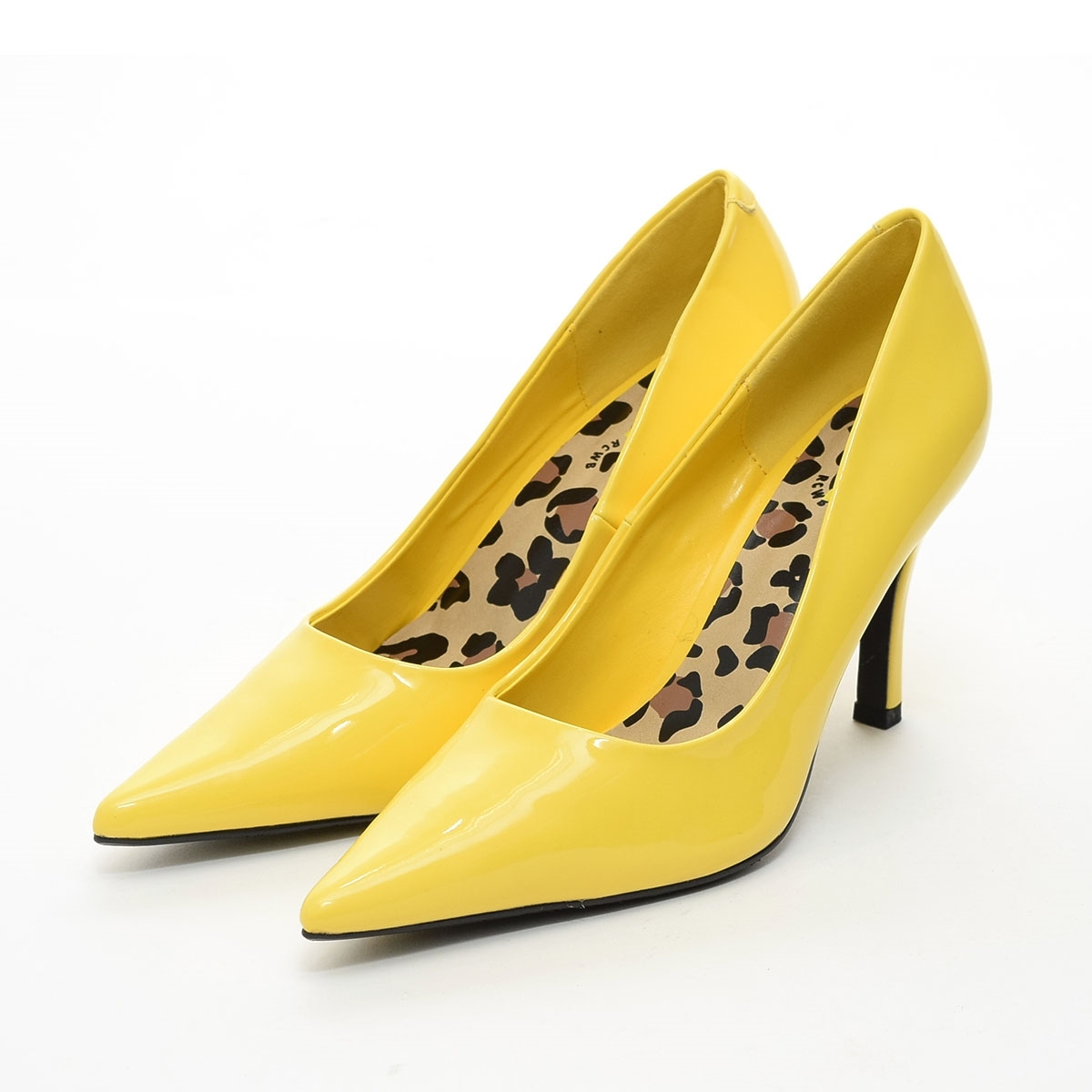 □510833 新品同様 RCWB ロデオクラウンズ RODEO CROWNS WIDE BOWL パンプス エナメルポインテッドハイヒール LL(25.5cm相応) レディース拍卖