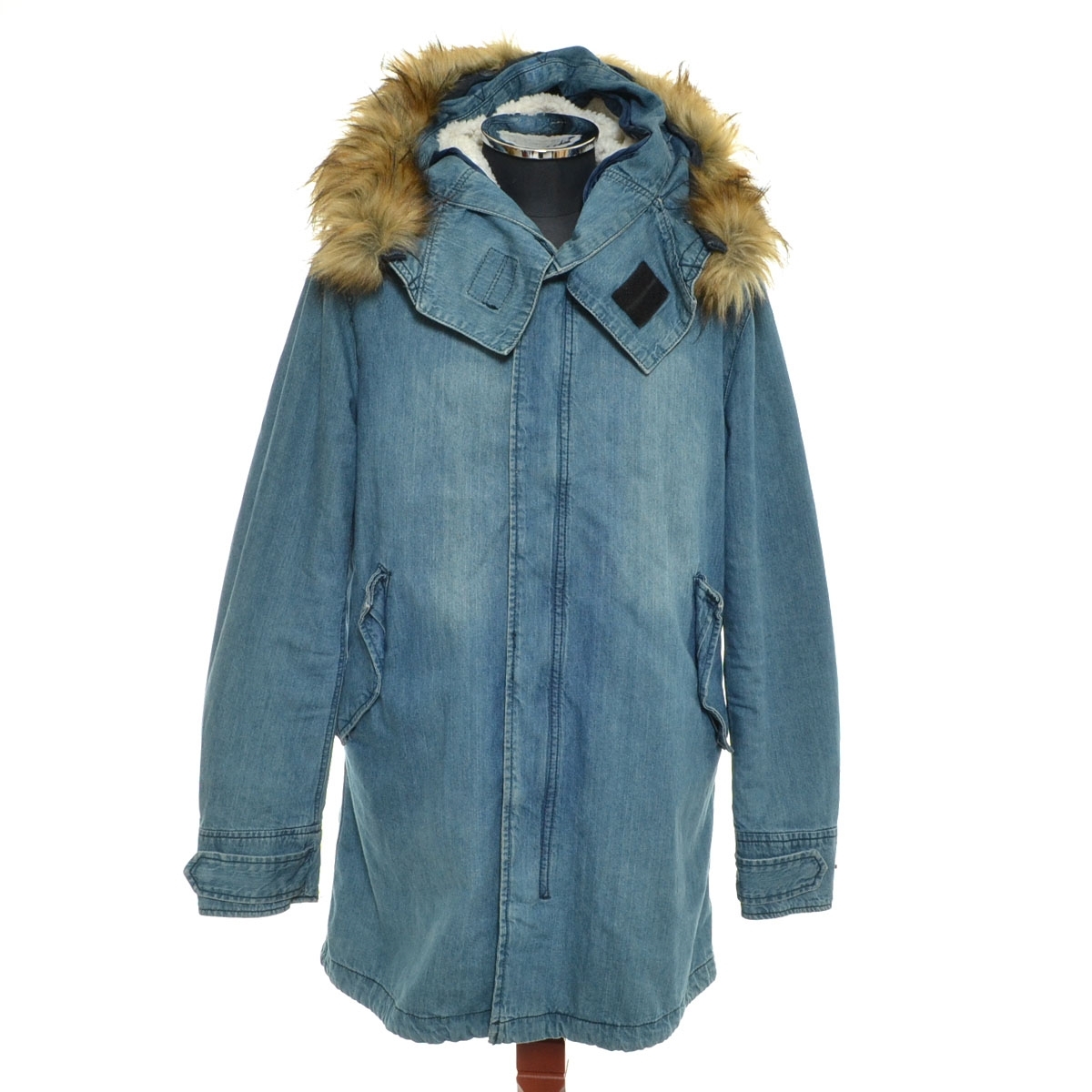 〇546672 ntdg ○モッズコート デニム サイズL メンズ インディゴ拍卖