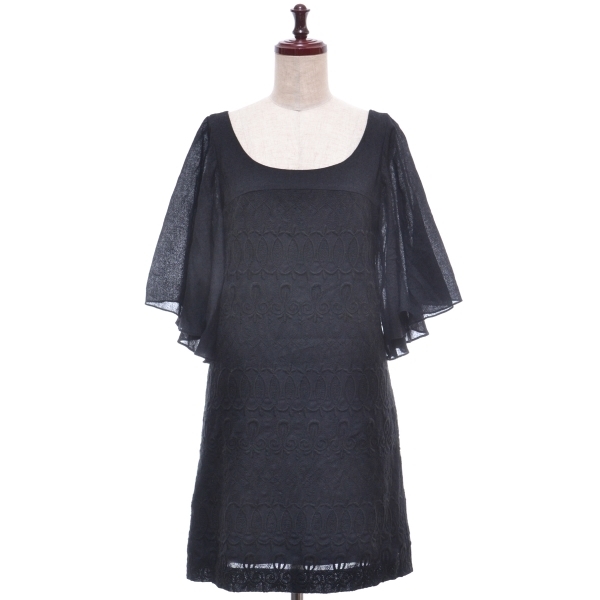 □196816 Grace Class グレースクラス ○ワンピース サイズ36 レディース ブラック 無地拍卖