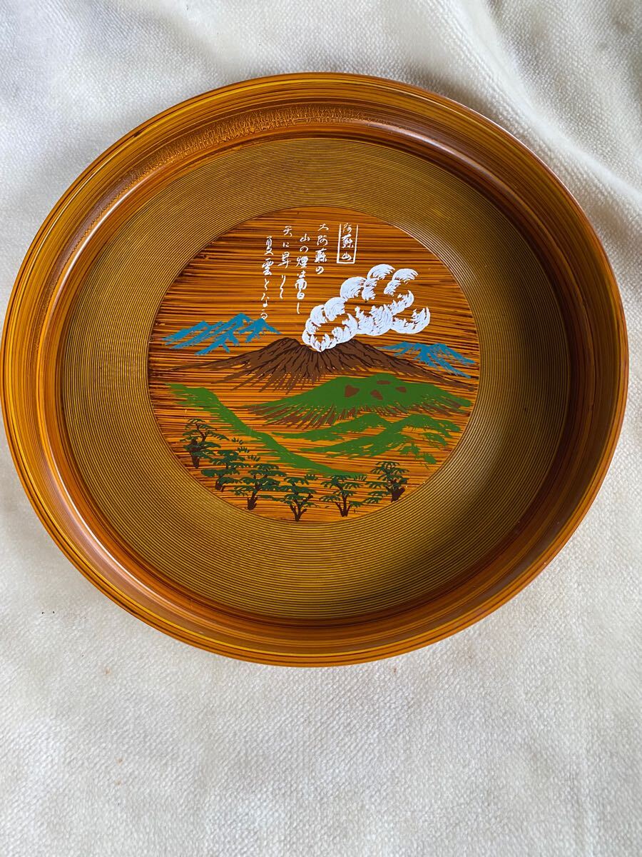 【送料無料】お盆 丸盆 天然木 木製漆器 盆 直径30cm 高さ3cm拍卖