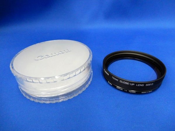 心プA03403★キヤノン Canon CLOSE-UP クローズアップレンズ 500D 72mm / レンズフィルター ケース付 美品 現状品 カメラ拍卖