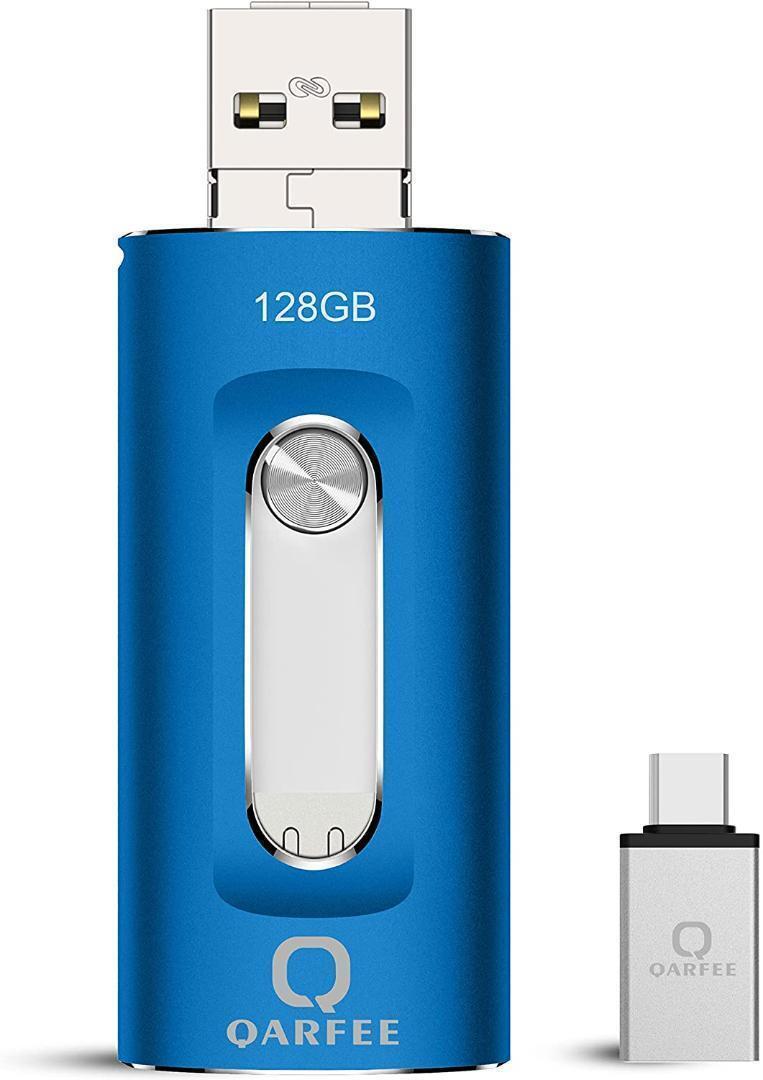 128GB USBメモリフラッシュドライブ PC/Android IOS対応拍卖