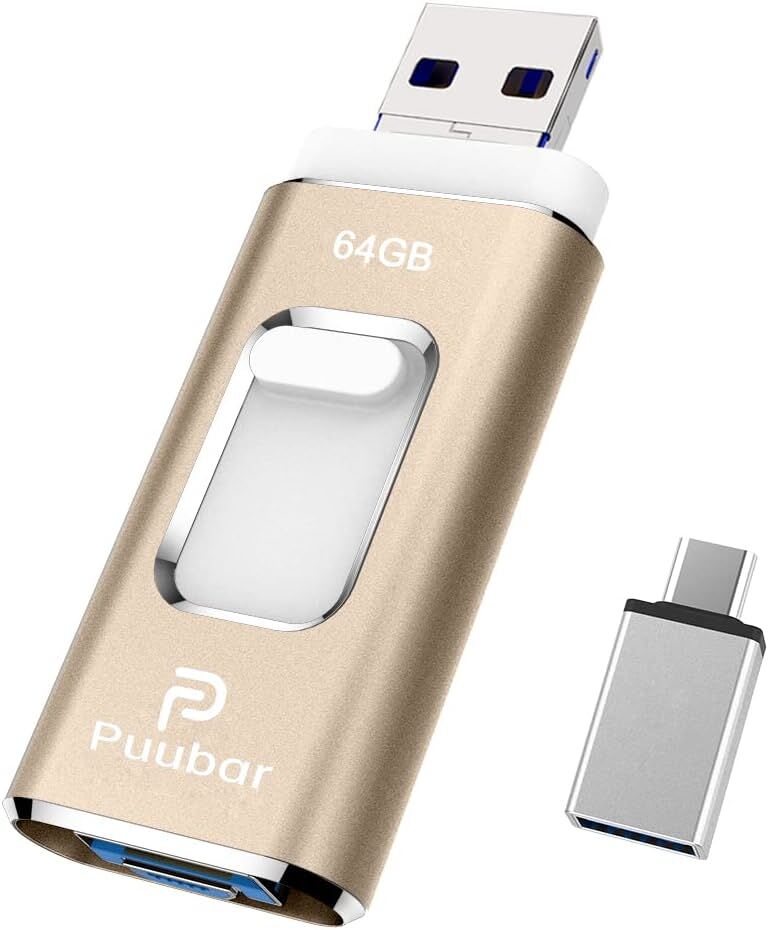 128GB USBメモリ4in1フラッシュドライブ PC/IOS対応拍卖