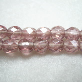 ★チェコ ファイヤーポリッシュ★4mm 50個★ラスターアメジスト★ファイアーポリッシュ FP拍卖