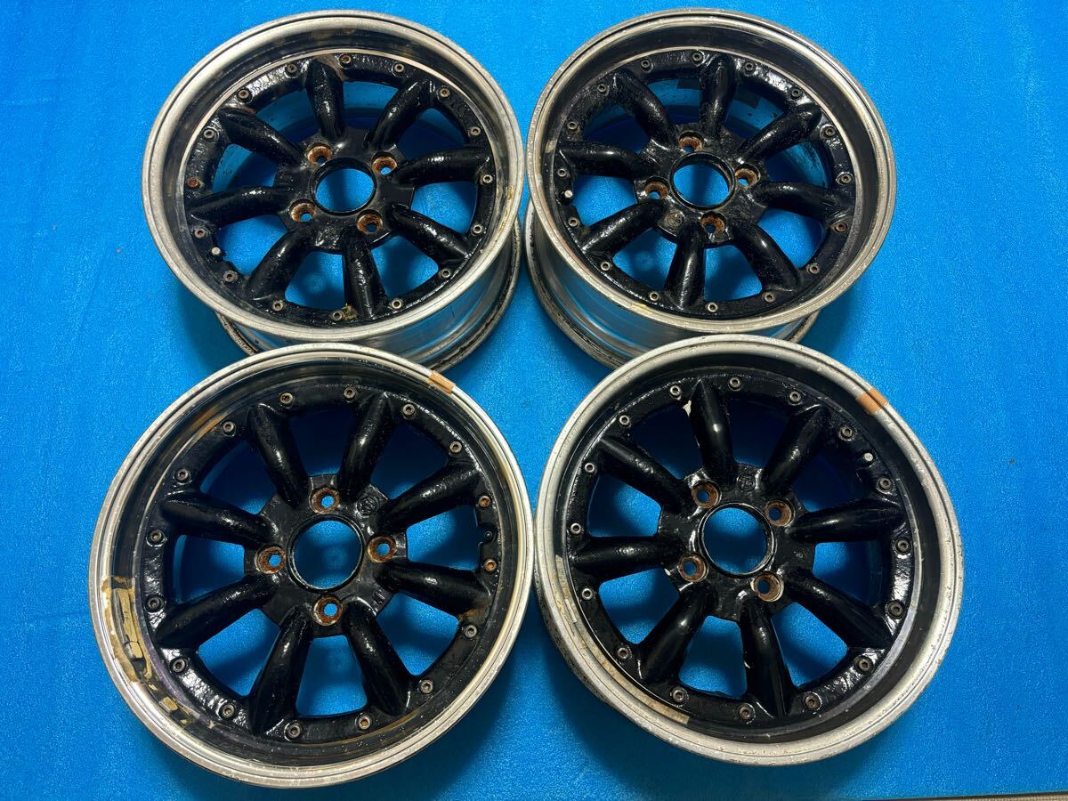 SSR ワタナベ RS-8 16インチ 16X7JJ +25 PCD 114.3/4H 中古4本 深リム SPEED STAR R.S Eight JAPAN 旧車 当時物拍卖