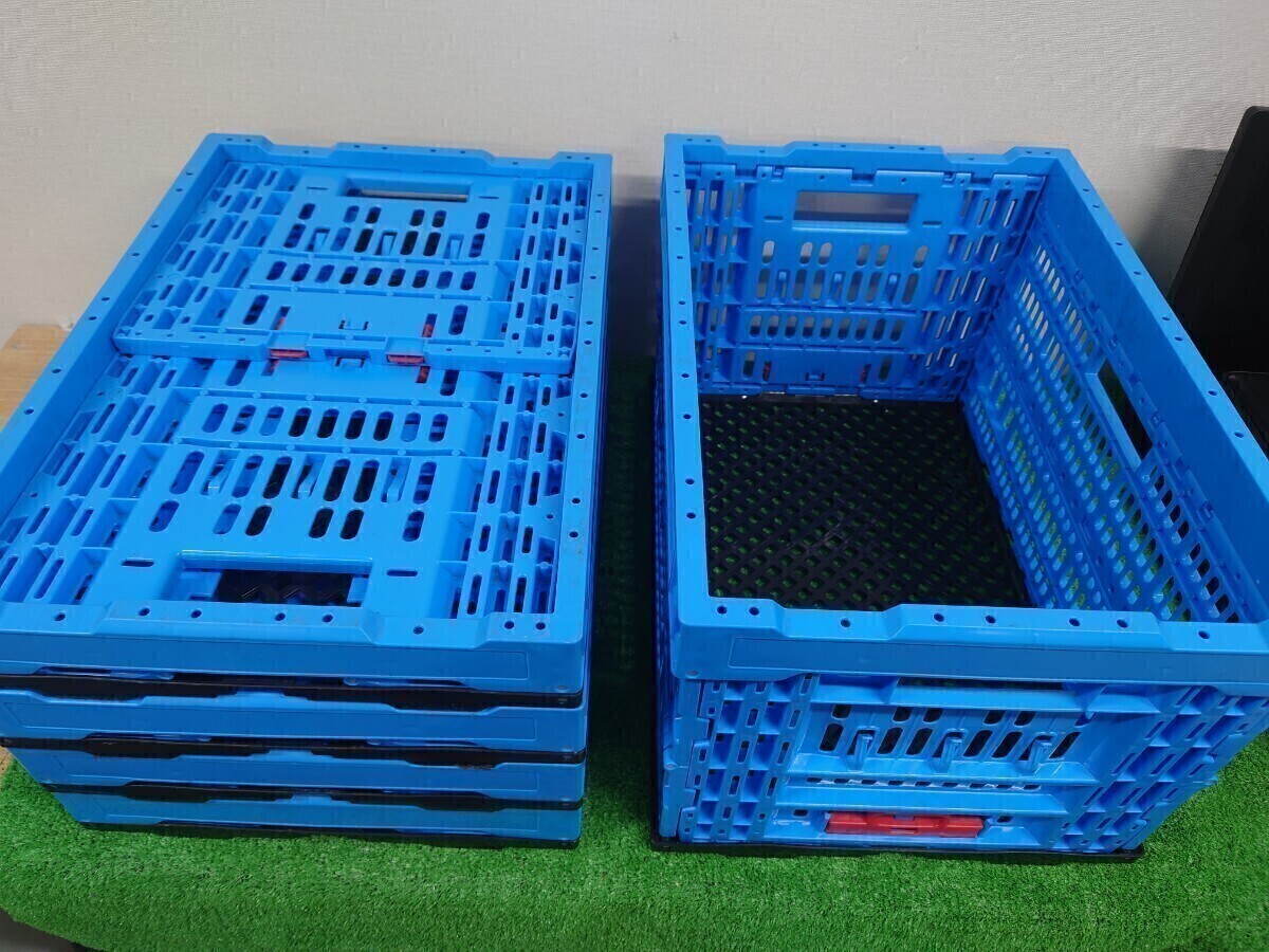 【10個④】オリコン 10個セット 折りたたみコンテナ 52×36×29.5cm 収納ボックス 収納コンテナ 拍卖