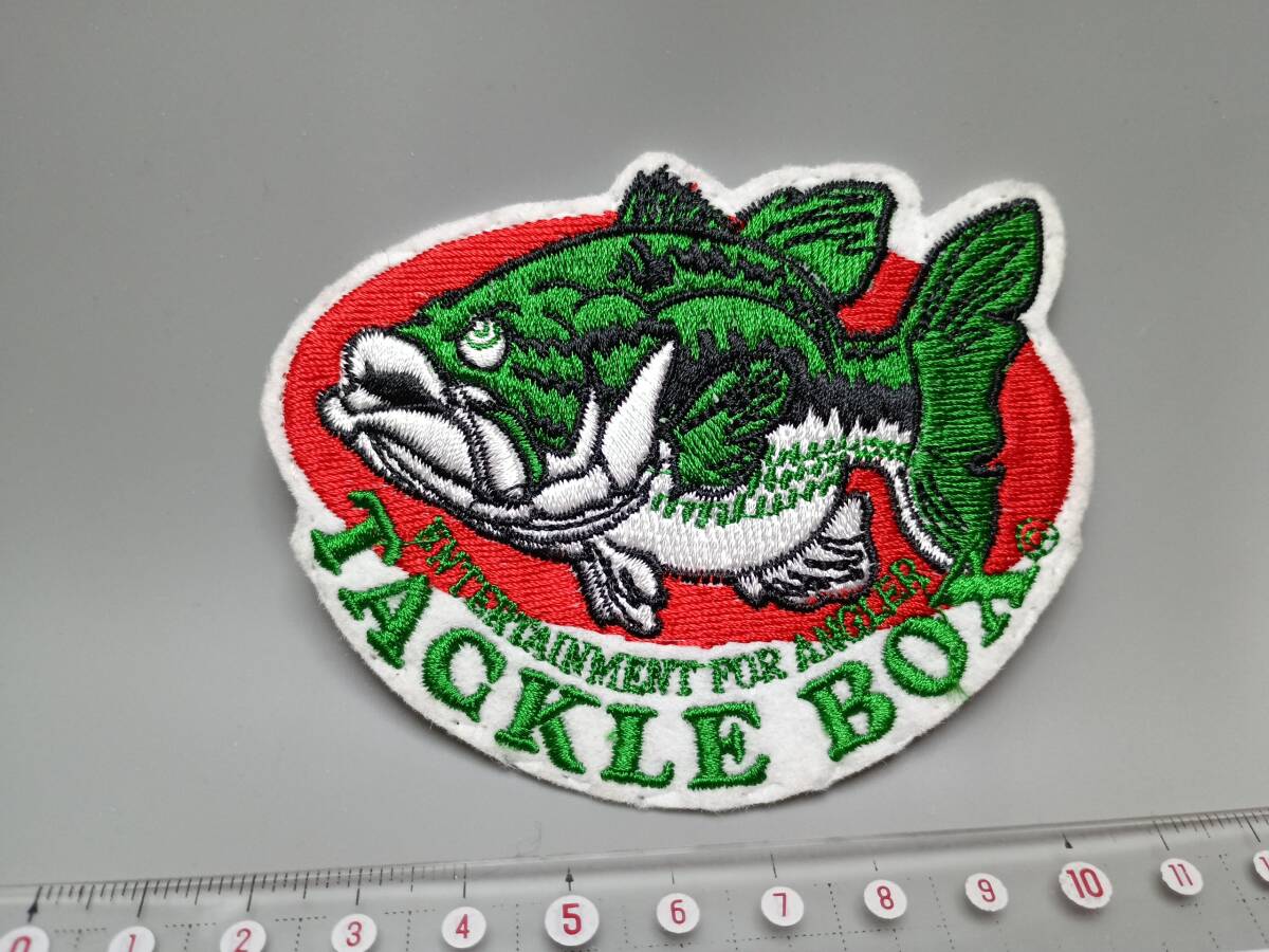 タックルボックス ワッペン ブラックバス 9cm 7cm拍卖