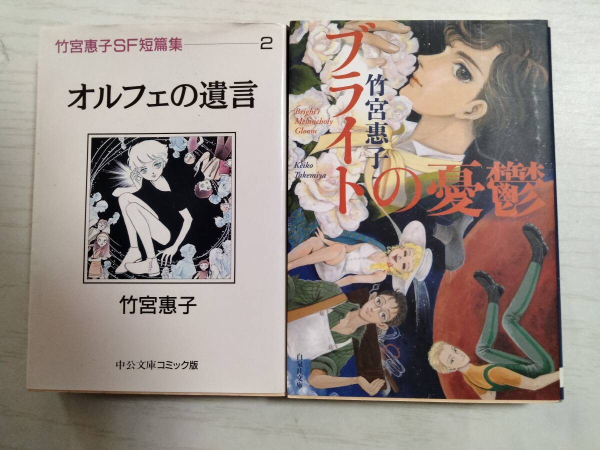 竹宮恵子 文庫2冊 / SF短編集 オルフェの遺言 /ブライトの憂鬱拍卖