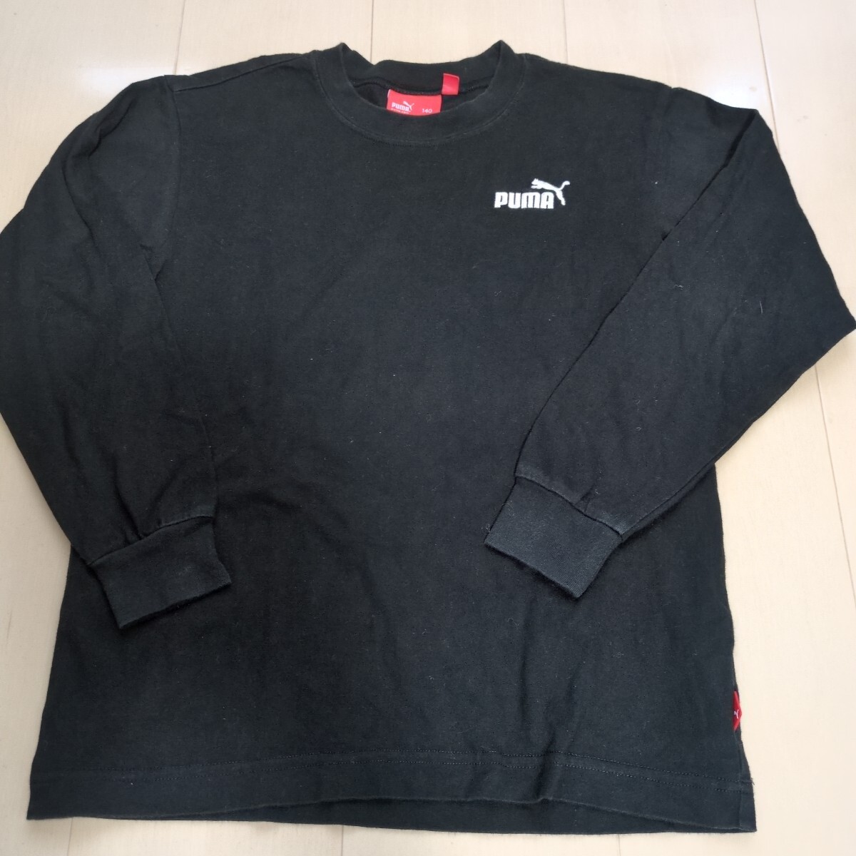 プーマ PUMA 140cm ロンT 長袖  ブラック  カットソー スポーツ 子供 キッズ ジュニア拍卖