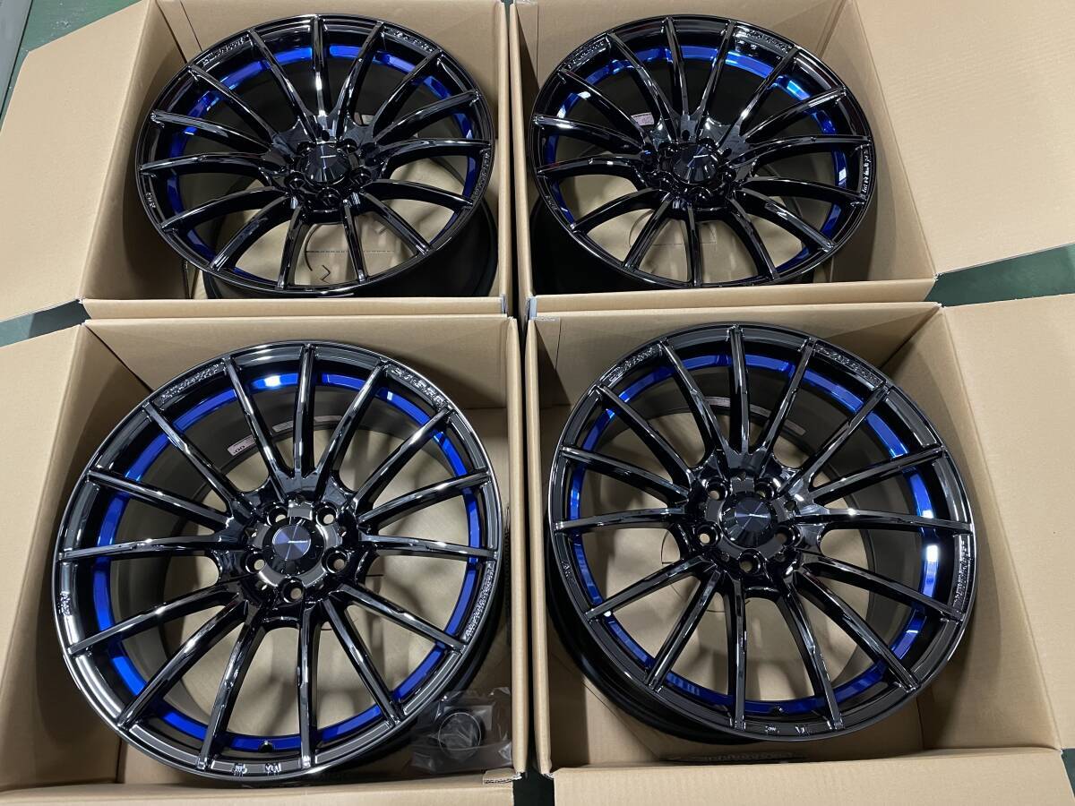 新品 WEDS ウェッズスポーツ SA35R 18x9.5+45 5/100 BLC2 GR86 ZN8 86 BRZ カローラスポーツ GDB チューナーサイズWRX GDB 4本セット在庫有拍卖