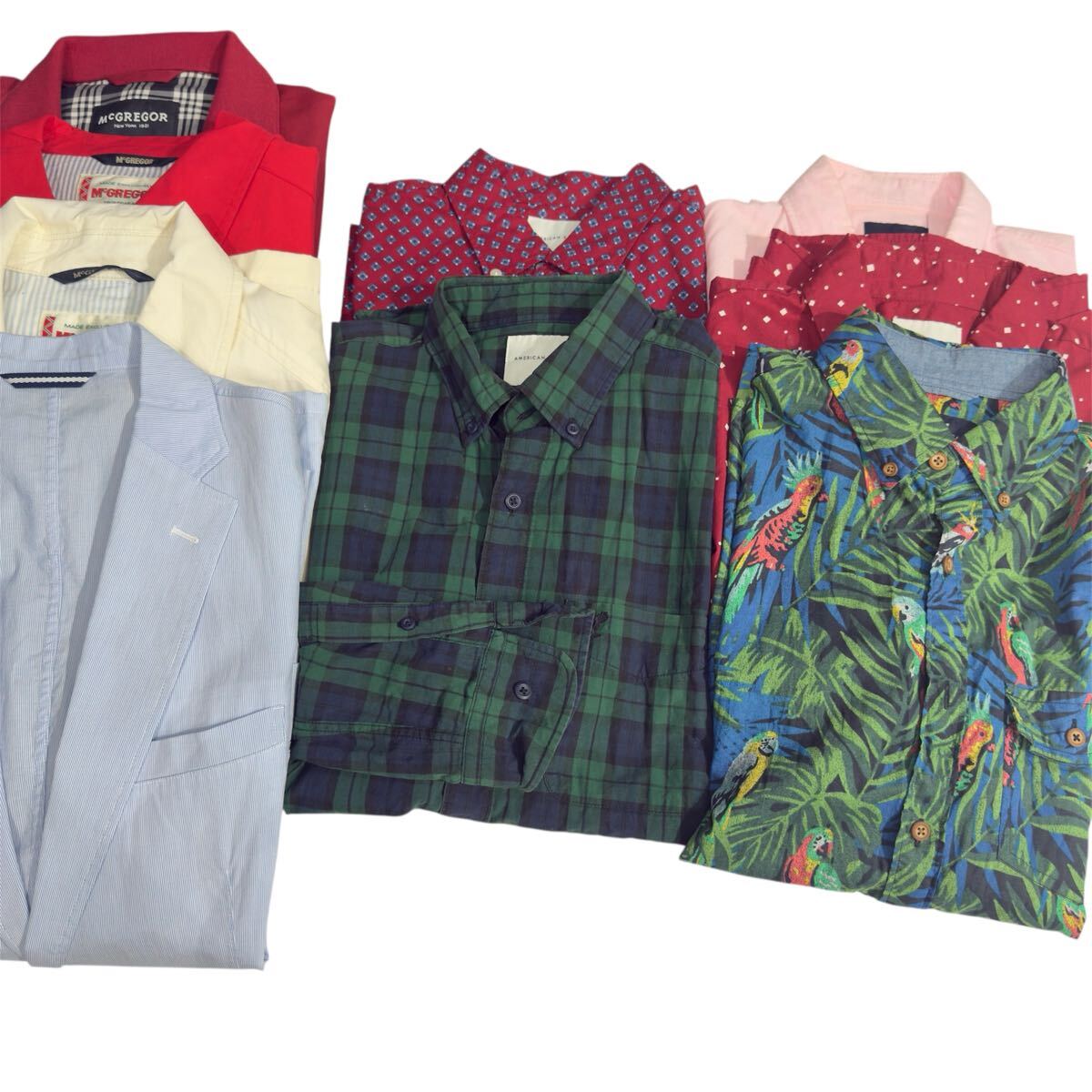 ●H7-6-170 洋服まとめ アメリカンイーグル マクレガー シップス Sサイズ Mサイズ レディース 古着 半袖 長袖 ジャケット シャツ ブルゾン拍卖