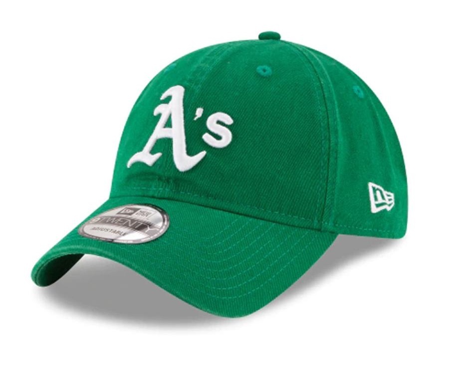 【KCM】NewEra-CAP‐9-11591515■新品 ニューエラ キャップ MLB オークランド アスレチックス 9TWENTY ADJUSTABLE(グリーン×ホワイト)拍卖