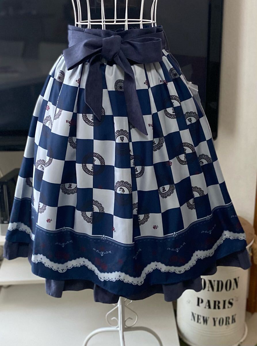 新品未使用品axes femme チェス柄スカート拍卖