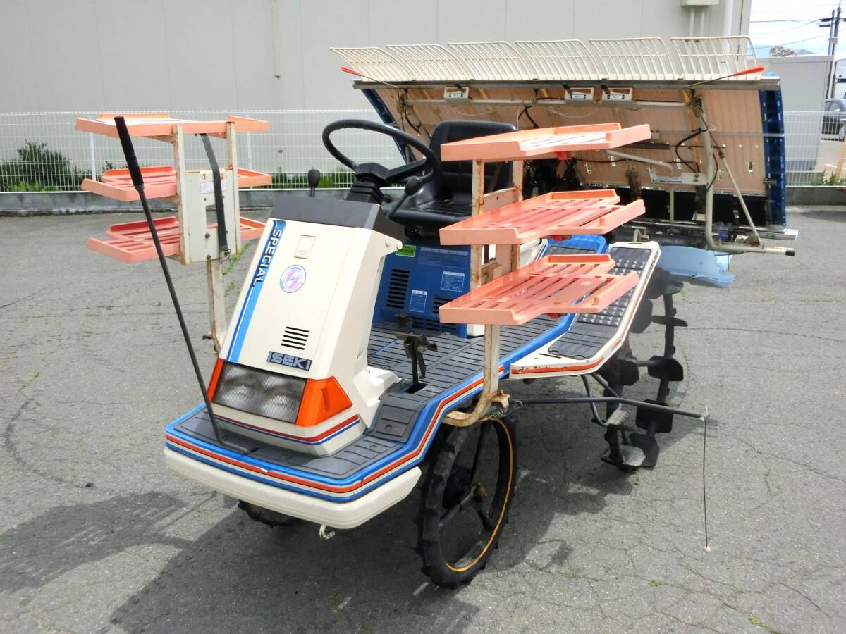 山形 イセキ 田植機 さなえ ラブリー600 6条植え パワステ ガソリンエンジン 農機具市場寒河江店拍卖