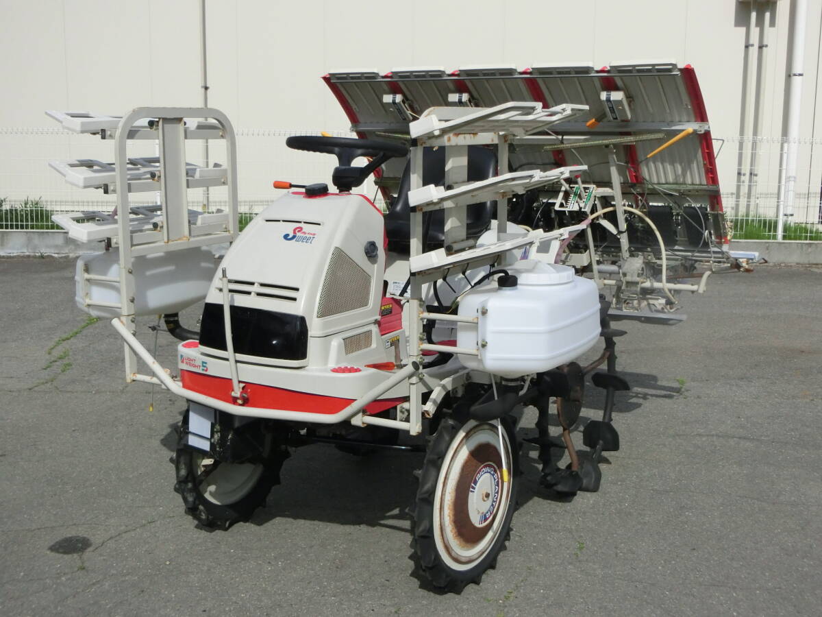 山形 三菱 田植機 MPR51H 5条植付 セル&リコイルスタート 6馬力 ガソリンエンジン 農機具市場寒河江店拍卖
