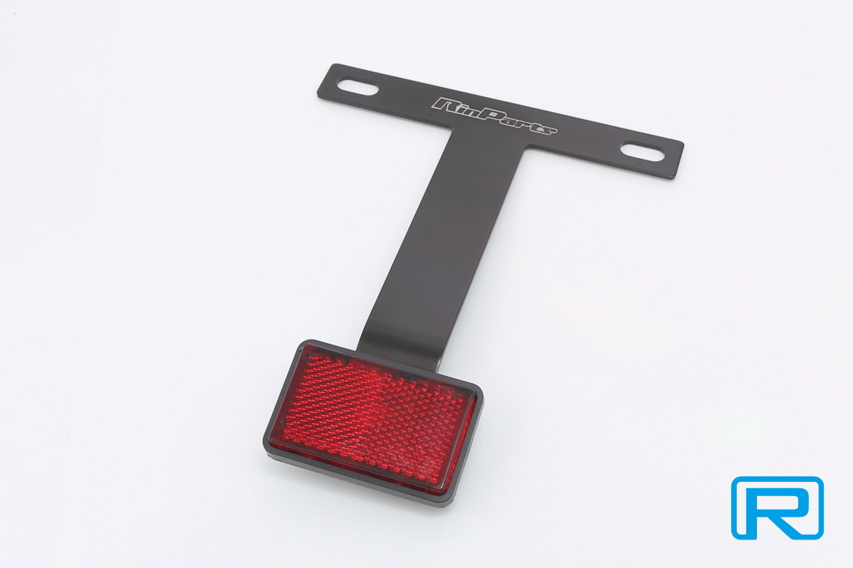 ★送料込み★車検対応 アルミステーSTDリフレクターKIT Bタイプ ブラックネコポスで発送拍卖