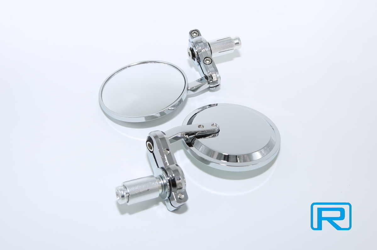 ★★送料込み★★ バーエンドミラー メッキ CNC 高品質拍卖