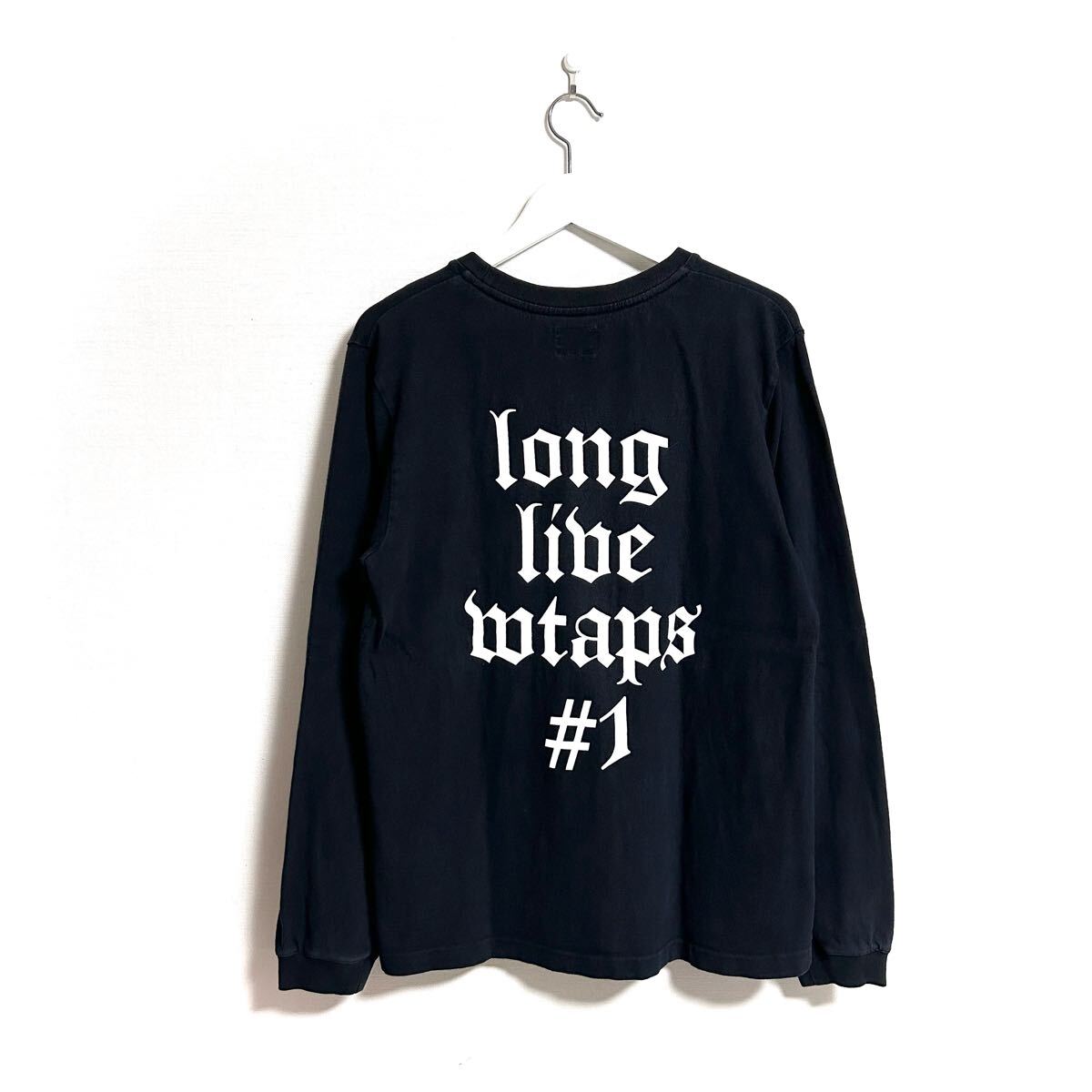 ◆WTAPS◆Long Live Wtaps #1 ロンt Black M ダブルタップス 長袖Tシャツ ブラック 黒 ロックフォント LLW拍卖