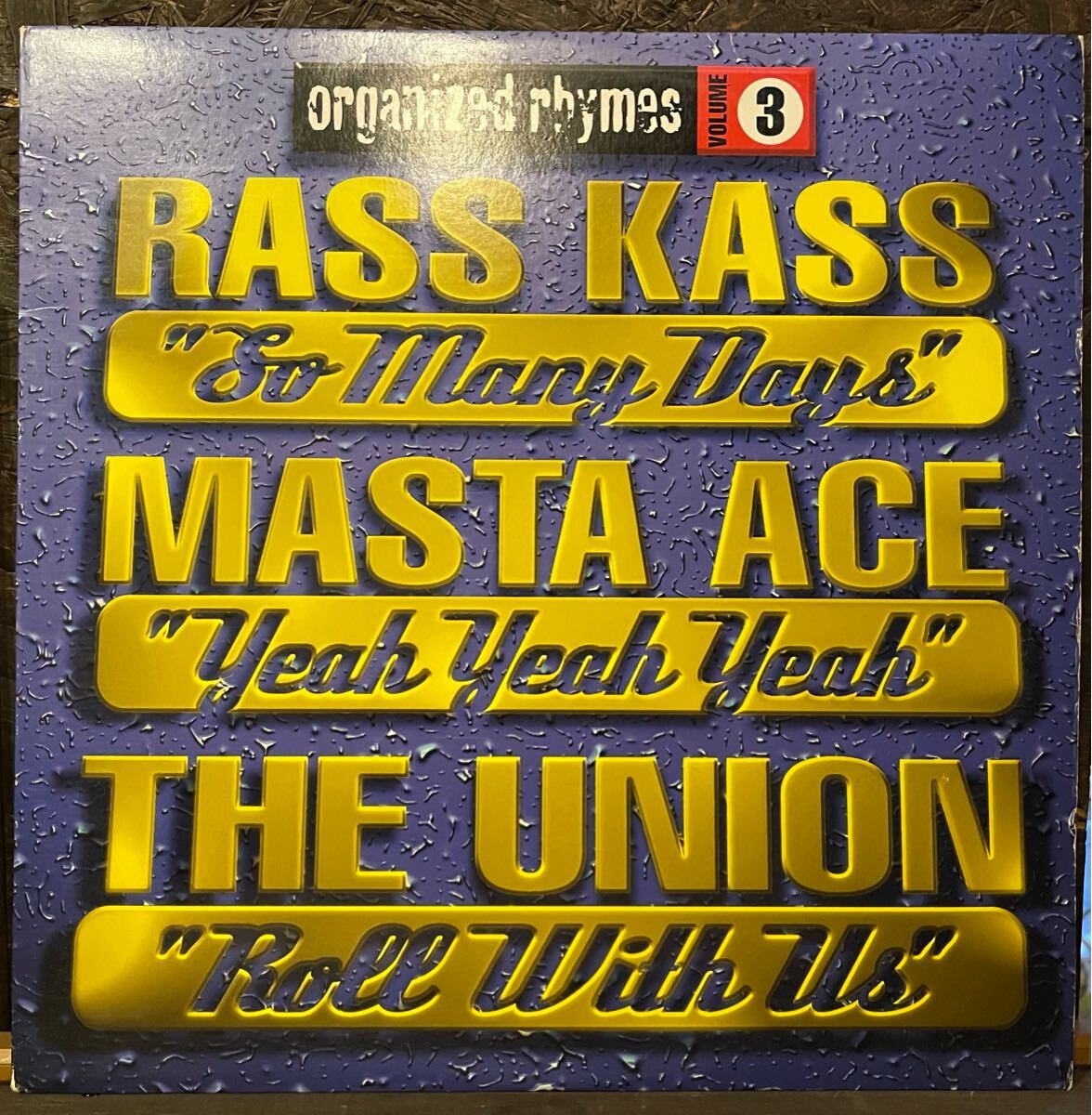 【US盤/Hip Hop/12inch】Rass Kass / Masta Ace / The Union Organized Rhymes Volume 3 / 試聴検品済拍卖