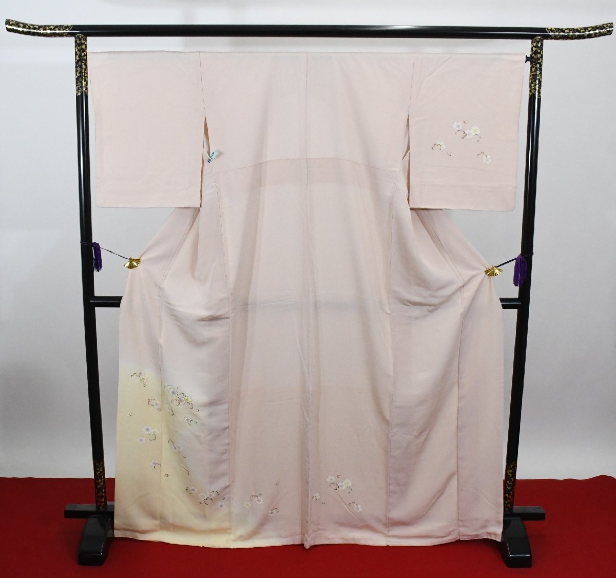 附下訪問着 披露宴 桜 花 花弁 身丈161.5cm 裄丈67.5cm ★着物 パーティー t‐2101 桜庭呉服店拍卖